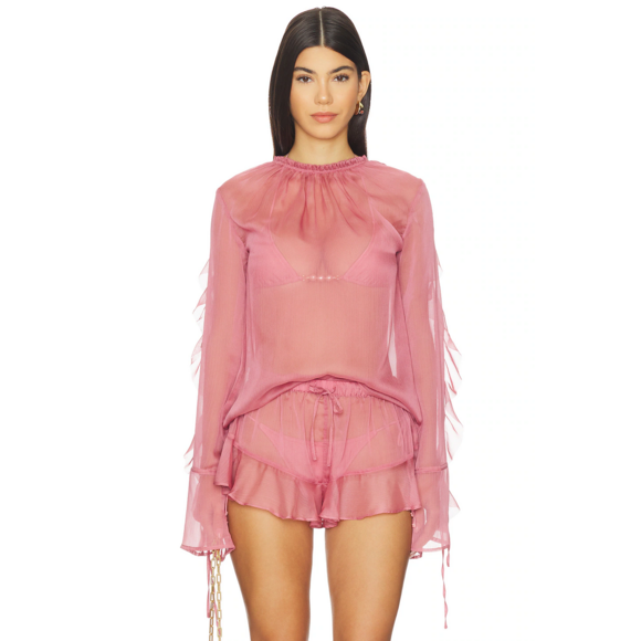 Shani Shemer Tops - Shani Shemer Jeanie Blouse in Pink